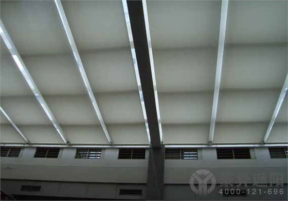 玻璃顶遮阳帘,中庭遮阳系统,上海电动天棚帘厂家,豪异遮阳,4000-121-696