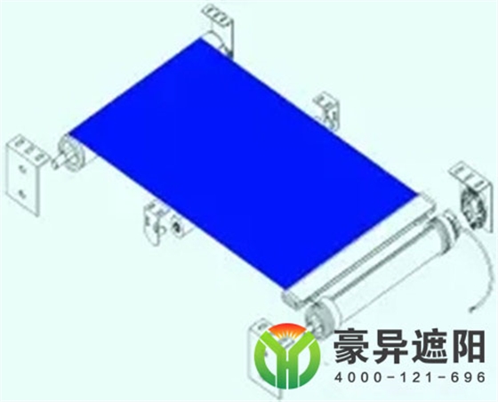 FTS天棚帘结果图,FTS电动遮阳帘,豪异遮阳,4000-121-696