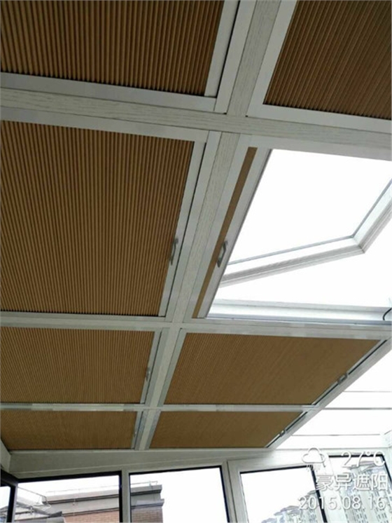 阳光房遮阳帘,蜂巢天棚帘,蜂巢天棚帘厂家,豪异遮阳,4000-121-696