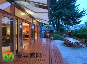 户外电动伸缩遮阳棚,阳台遮阳棚,露台遮阳棚,豪异遮阳,4000-121-696