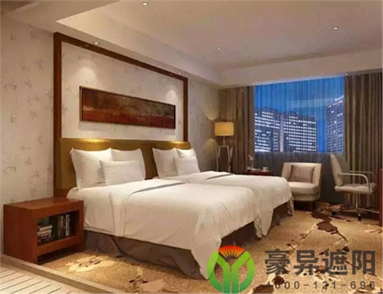 酒店客房电动窗帘,电动开合帘,豪异电动窗帘厂家,4000-121-696