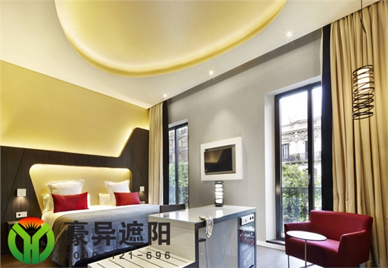 酒店电动窗帘,别墅电动窗帘,电动窗帘厂家,上海豪异遮阳,4000-121-696