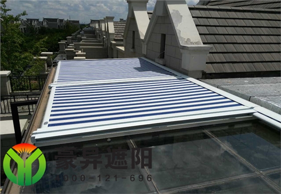 玻璃顶电动天棚帘,豪异户外电动天幕,4000-121-696