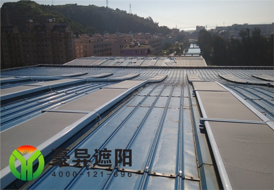 学校采光顶户外自动遮阳天幕,豪异电动天棚帘,4000-121-696