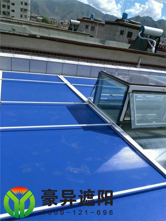 户外电动天幕遮阳帘,豪异户外电动遮阳天棚帘,4000-121-696