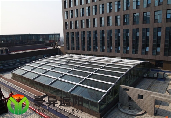 玻璃顶外电动遮阳帘,豪异采光顶建筑遮阳,4000-121-696