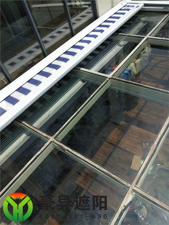 别墅阳光房户外电动遮阳帘,豪异遮阳,4000-121-696