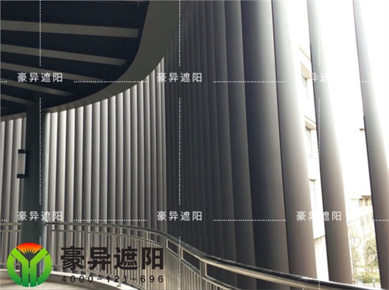 户外铝合金电动调光遮阳百叶,豪异遮阳,4000-121-696