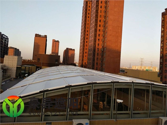 商场中庭电动遮阳帘,豪异遮阳,4000-121-696