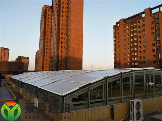 万科商业玻璃顶遮阳帘,豪异遮阳,4000-121-696