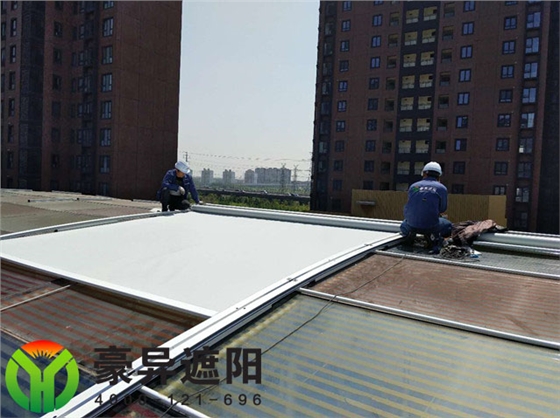 户外电动天棚遮阳帘,豪异遮阳,4000-121-696