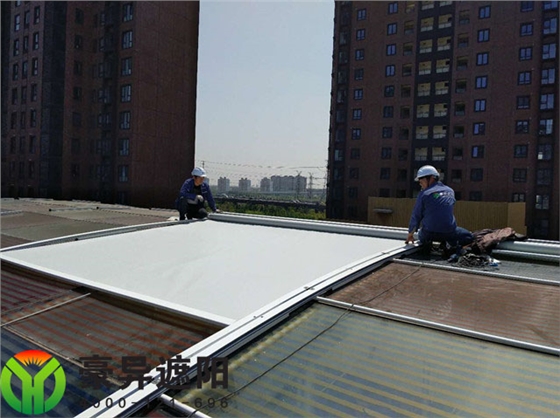 户外电动天幕遮阳帘,豪异遮阳,4000-121-696