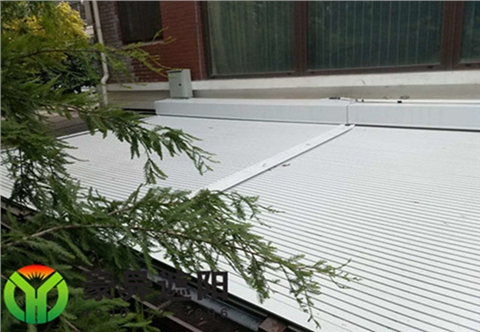 户外顶面铝合金遮阳隔热卷帘