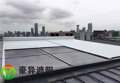 户外顶面铝合金遮阳隔热卷帘