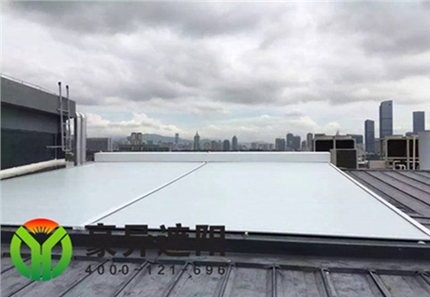 户外顶面铝合金遮阳隔热卷帘