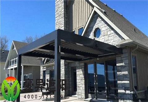 户外遮阳防雨百叶凉亭