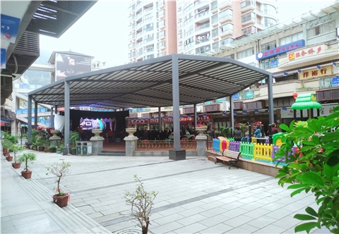 别墅折叠防雨天棚遮阳帘