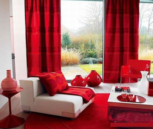 红色窗帘,豪异遮阳,4000-121-696