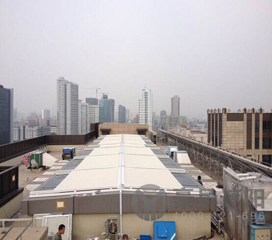 豪华户外电动天幕,电动遮阳帘,电动天棚帘,豪异遮阳,4000-121-696