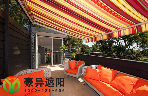 户外电动伸缩遮阳棚,阳台遮阳棚,露台遮阳棚,豪异遮阳,4000-121-696