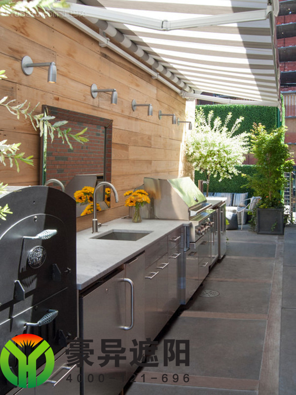 户外电动伸缩遮阳棚,阳台遮阳棚,露台遮阳棚,豪异遮阳,4000-121-696