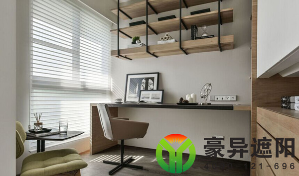 办公室电动窗帘,办公室香格里拉帘,豪异上海电动窗帘厂家,4000-121-696