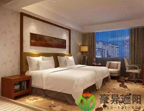 酒店客房电动窗帘,电动开合帘,豪异电动窗帘厂家,4000-121-696