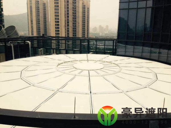 户外天棚帘,户外电动天幕,豪异上海电动天棚帘厂家,4000-121-696