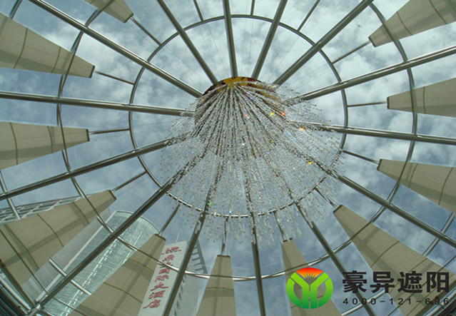 酒店玻璃电动遮阳帘,豪异上海电动天棚帘厂家,4000-121-696
