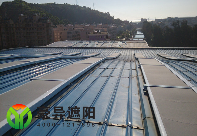 玻璃顶外电动遮阳帘,室外电动遮阳棚,豪异户外电动天幕厂家,4000-121-696