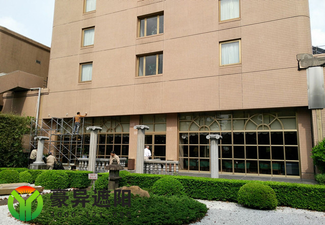 上海国际机场宾馆,豪异户外电动遮阳棚厂家,4000-121-696