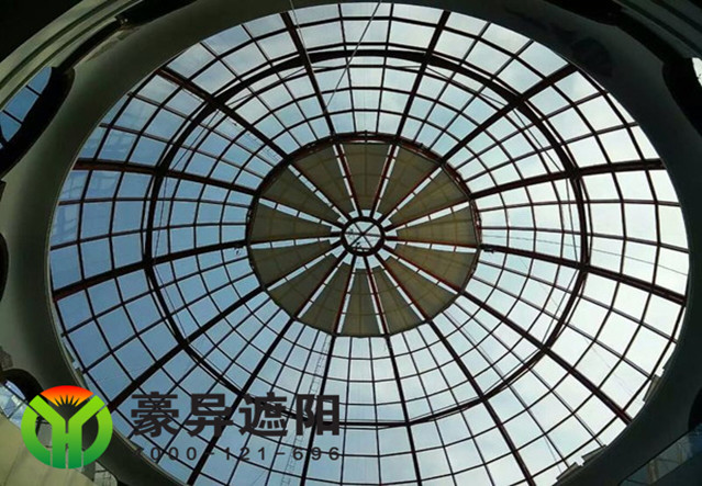 玻璃顶电动遮阳帘,上海电动遮阳帘厂家,电动天棚帘,豪异上海天棚帘厂家,4000-121-696