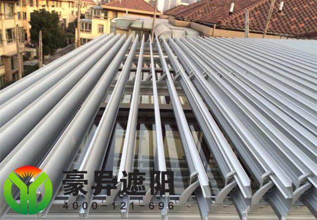 欧式遮阳百叶,户外天电动幕百叶,豪异上海户外天幕厂家,4000-121-696