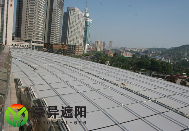 玻璃顶电动天棚帘,上海电动天棚帘,上海天棚帘,豪异天棚帘厂家,4000-121-696