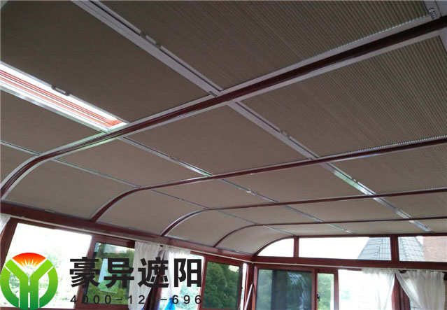 蜂巢天棚帘厂家,阳光房电动窗帘,豪异遮阳帘厂家,4000-121-696