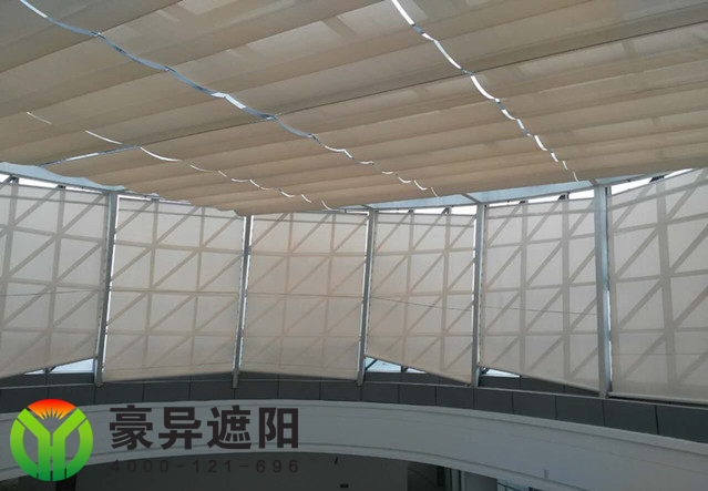 FCS电动天棚帘,采光顶电动天棚帘,豪异上海电动遮阳帘厂家,4000-121-696