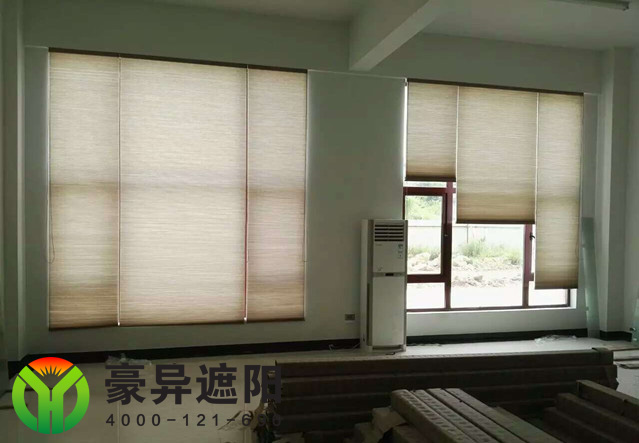 电动蜂巢帘,豪异上海办公室电动窗帘,4000-121-696