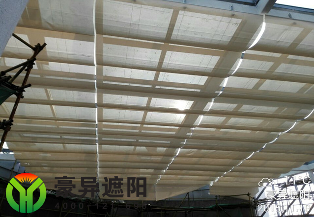 商场玻璃顶电动天棚帘,上海电动天棚帘,豪异电动天棚帘厂家,4000-121-696