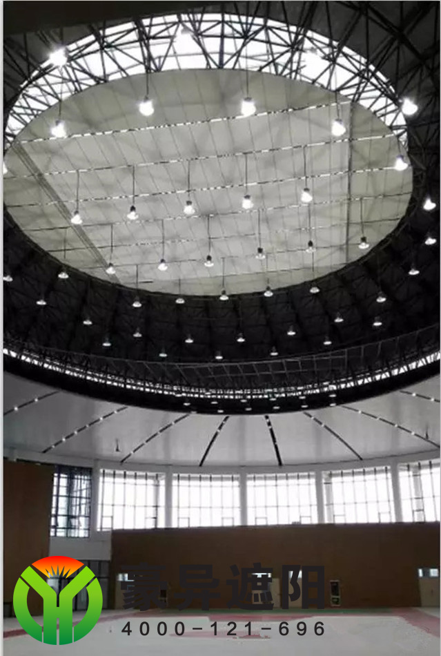 体育场玻璃顶建筑遮阳,豪异上海建筑电动遮阳帘厂家,4000-121-696