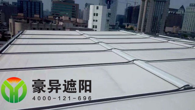 玻璃采光顶外电动遮阳帘,豪异上海天棚帘,4000-121-696