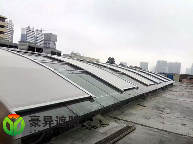 玻璃顶天棚帘,豪异上海遮阳帘厂家,4000-121-696