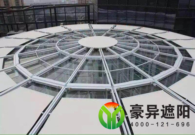 玻璃采光顶电动遮阳帘,豪异上海电动遮阳帘厂家,4000-121-696