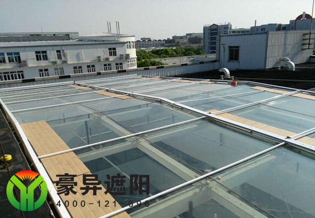 铝合金玻璃顶棚遮阳帘,豪异遮阳,4000-121-696