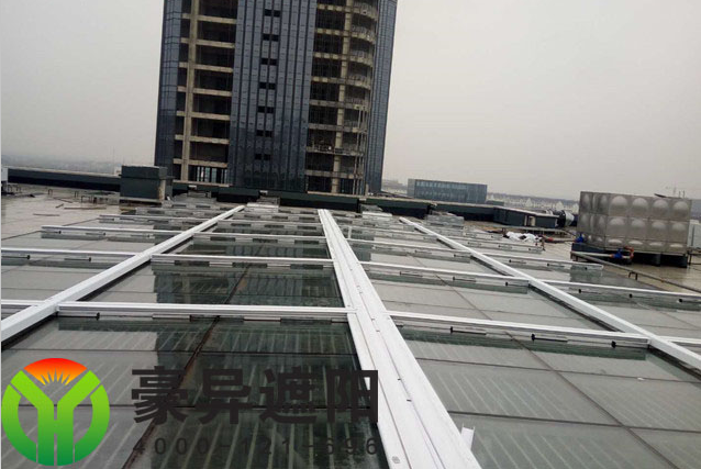 综合体建筑采光顶自动电动遮阳帘,豪异遮阳,4000-121-696