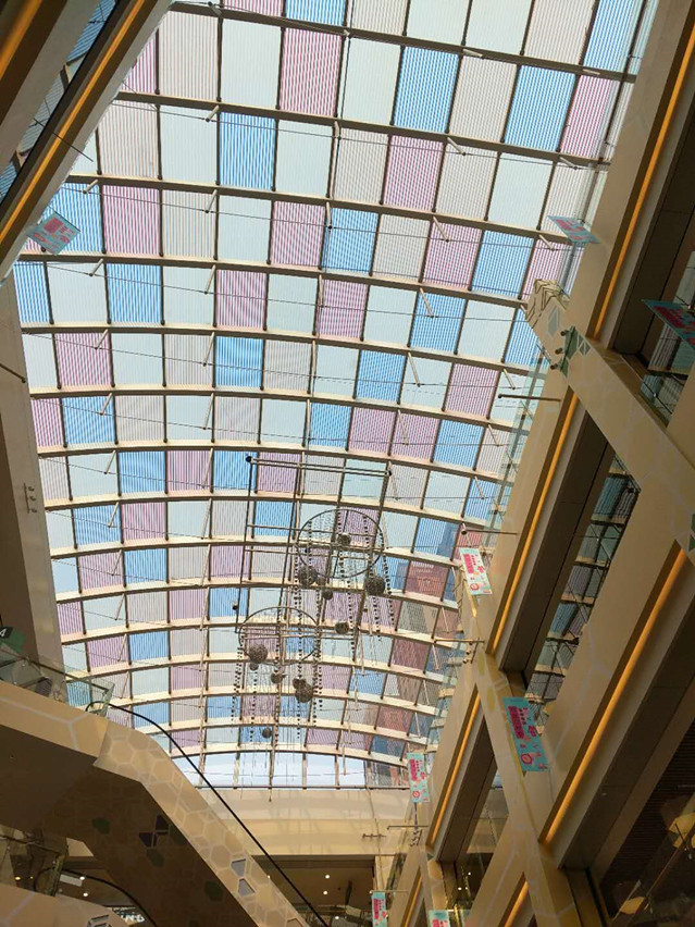 张江万科翡翠公园户外电动天棚遮阳帘,豪异遮阳