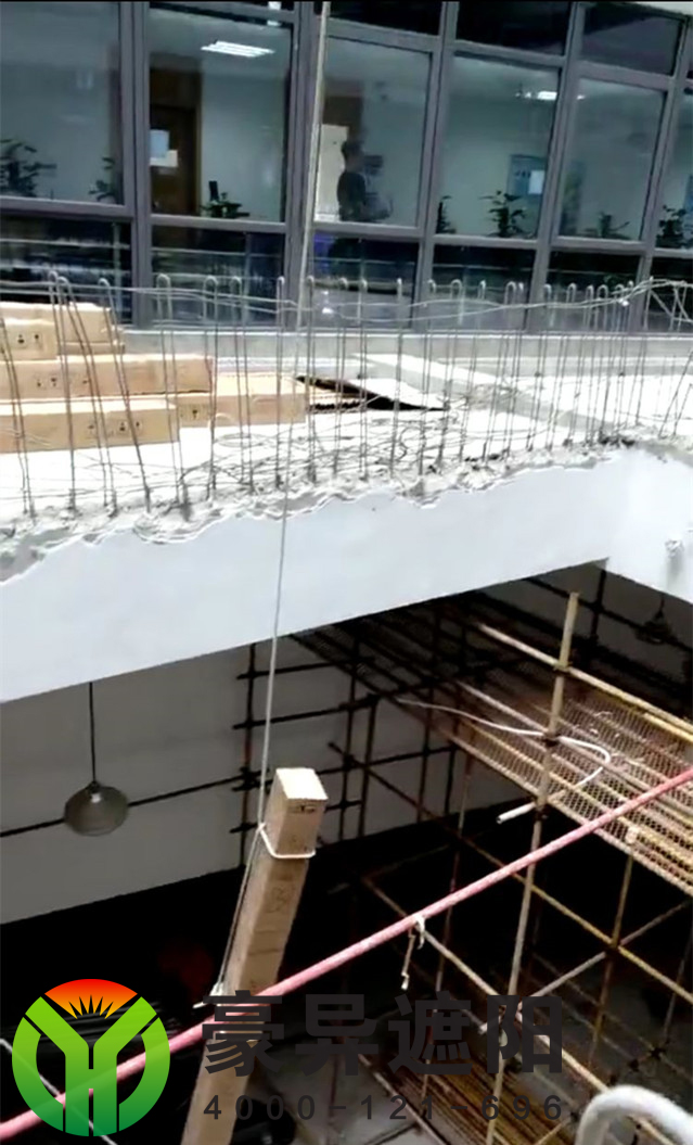 豪异遮阳新龙华酒店户外天幕遮阳帘案例,4000-121-696