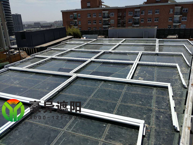 豪异遮阳新龙华酒店户外天棚遮阳帘案例,4000-121-696