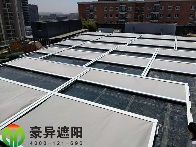 玻璃顶外电动遮阳天棚,豪异遮阳,4000-121-696