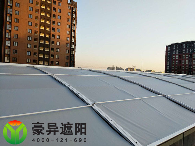 户外电动天棚遮阳帘,豪异遮阳,4000-121-696