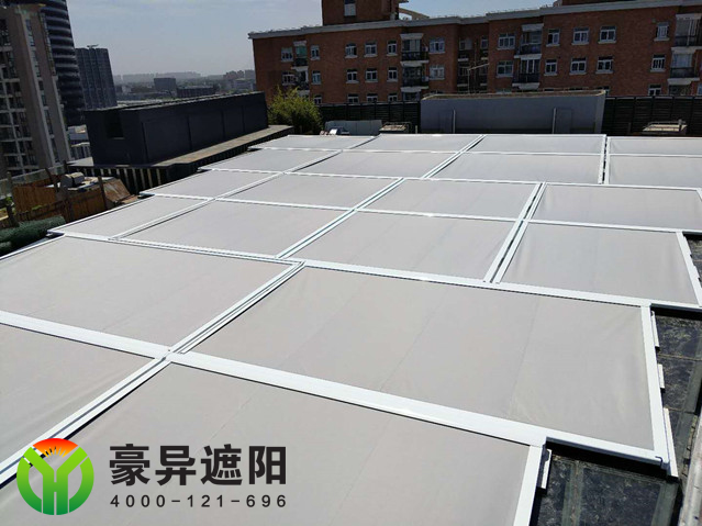 户外电动天棚遮阳帘,豪异遮阳,4000-121-696